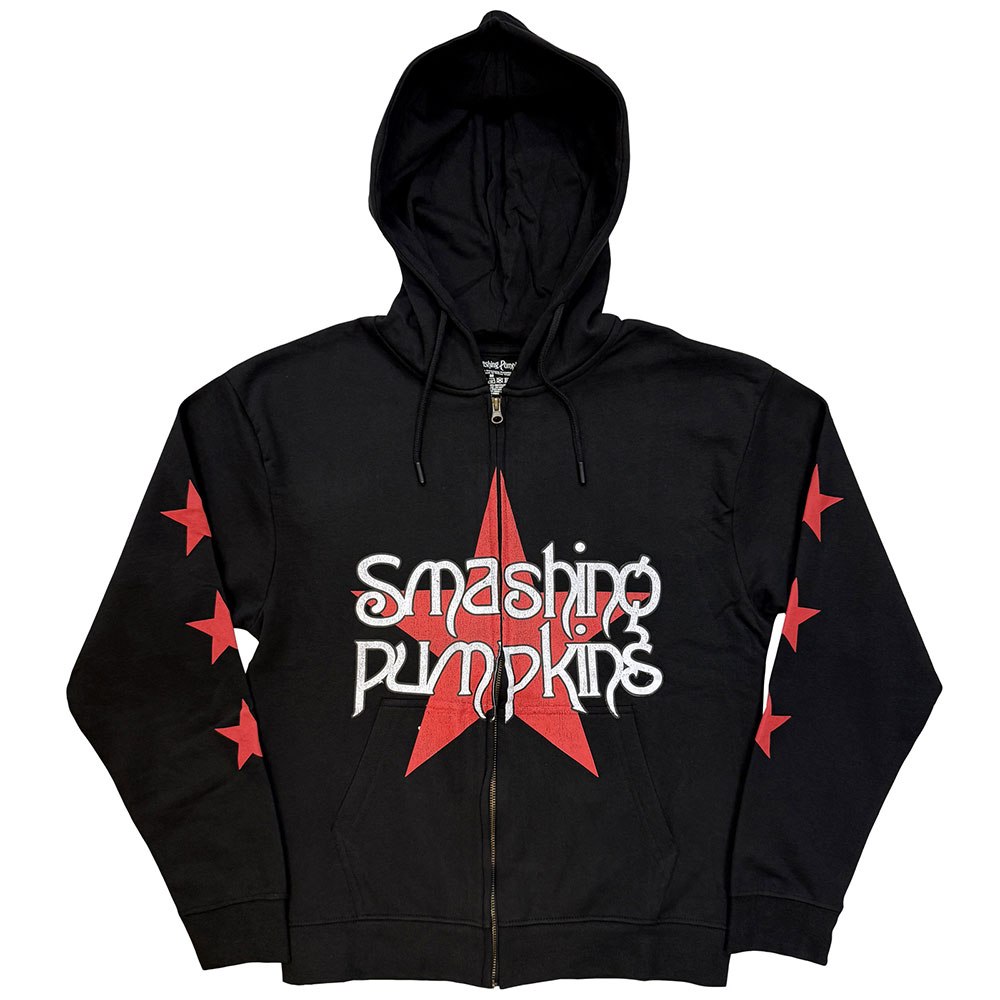 Smashing Pumpkins - Star Logo Vest met capuchon - Zwart